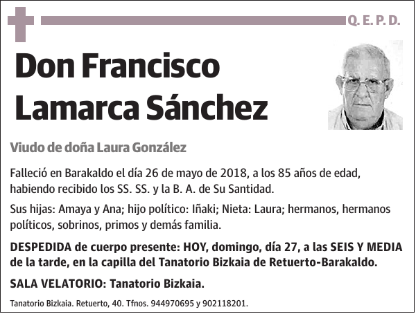 Francisco Lamarca Sánchez