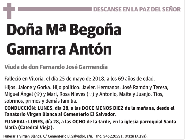 Mª Begoña Gamarra Antón