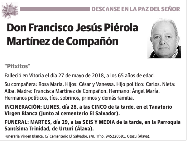 Francisco Jesús Piérola Martínez de Compañón