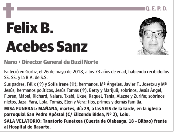 Felix B. Acebes Sanz