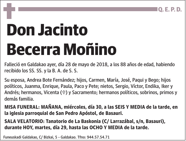 Jacinto Becerra Moñino