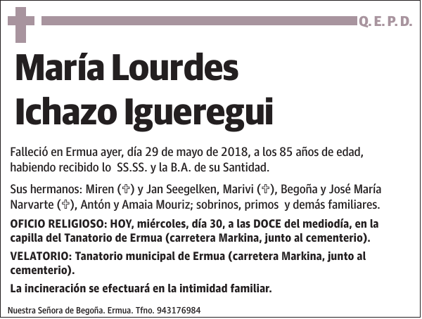 María Lourdes Ichazo Igueregui