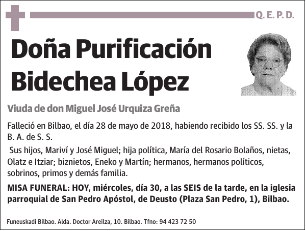 Purificación Bidechea López