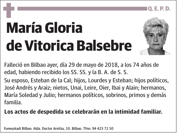 María Gloria de Vitorica Balsebre