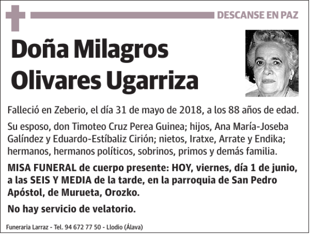 Milagros Olivares Ugarriza