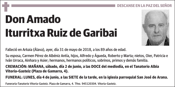 Amado Iturritxa Ruiz de Garibai