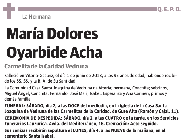 María Dolores Oyarbide Acha