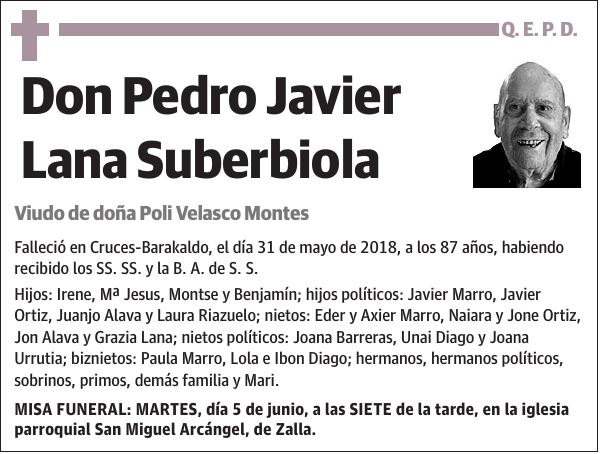 Pedro Javier Lana Suberbiola