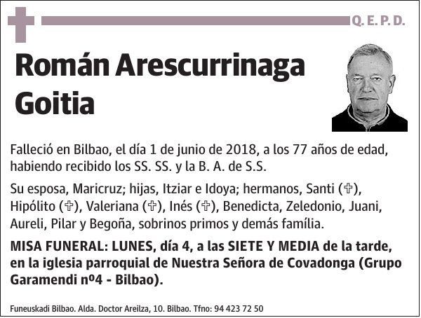 Román Arescurrinaga Goitia