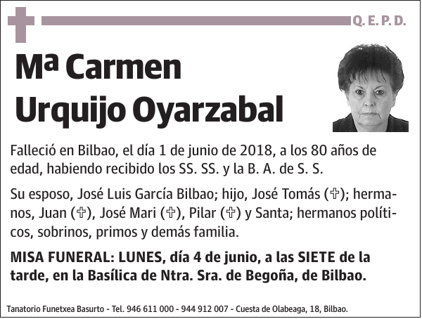 Mª Carmen Urquijo Oyarzabal