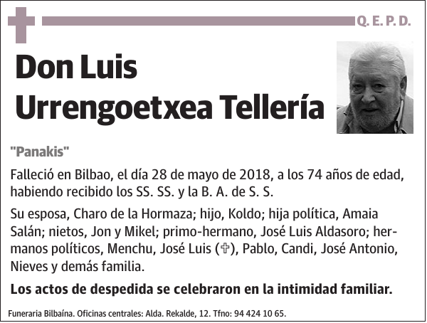 Luis Urrengoetxea Tellería