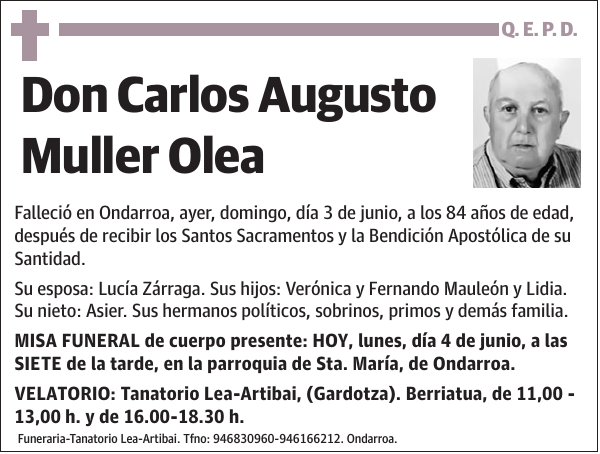 Carlos Augusto Muller Olea