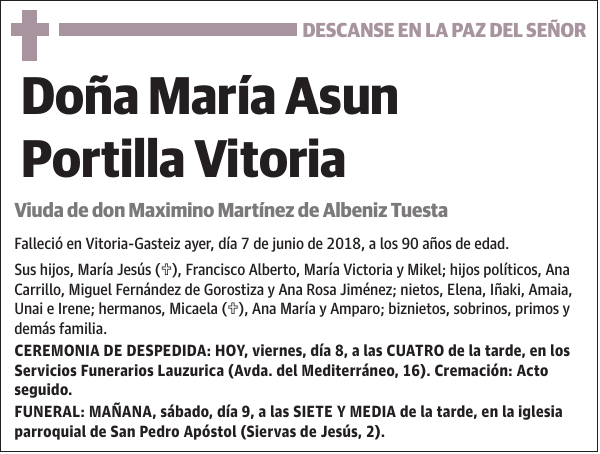 María Asun Portilla Vitoria