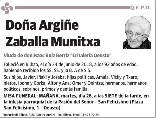 Argiñe Zaballa Munitxa