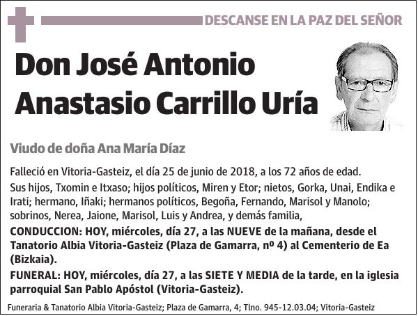 José Antonio Anastasio Carrillo Uría