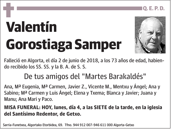 Valentín Gorostiaga Samper