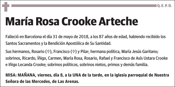 María Rosa Crooke Arteche