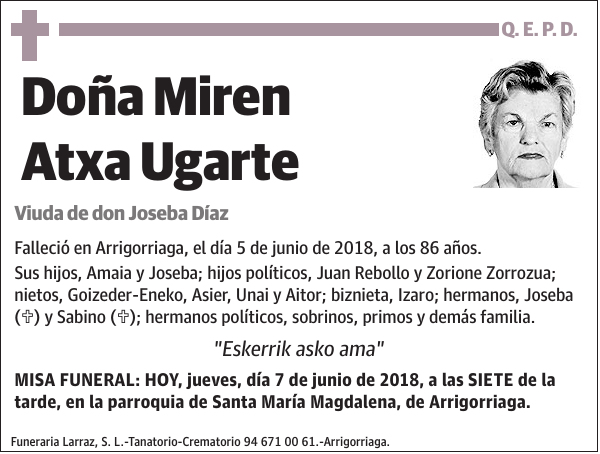 Miren Atxa Ugarte