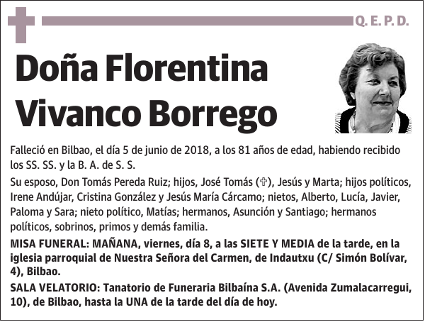 Florentina Vivanco Borrego