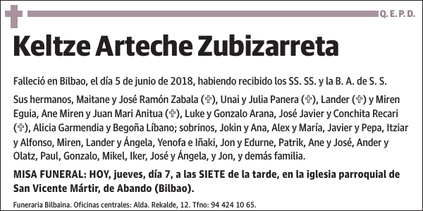 Keltze Arteche Zubizarreta