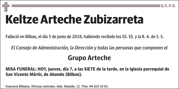 Keltze Arteche Zubizarreta