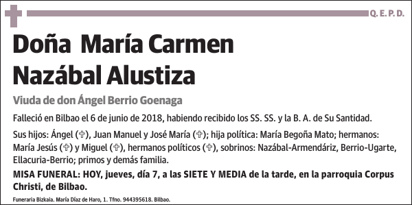 María Carmen Nazábal Alustiza