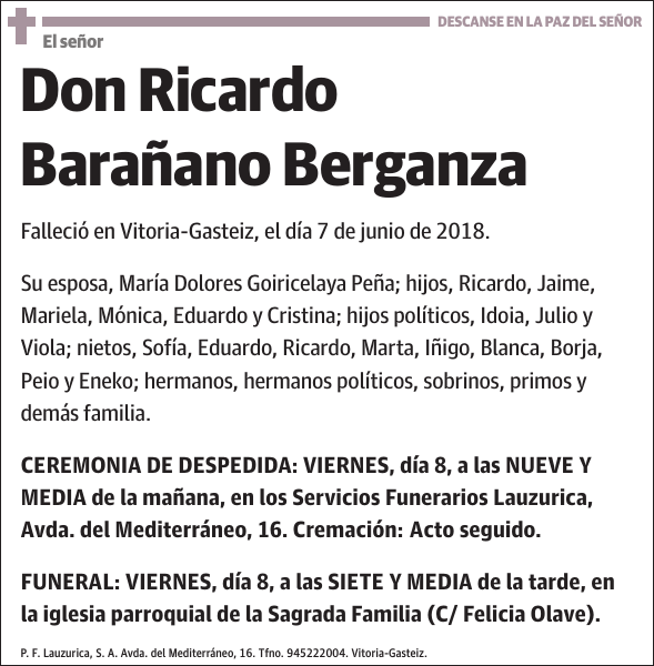 Ricardo Barañano Berganza