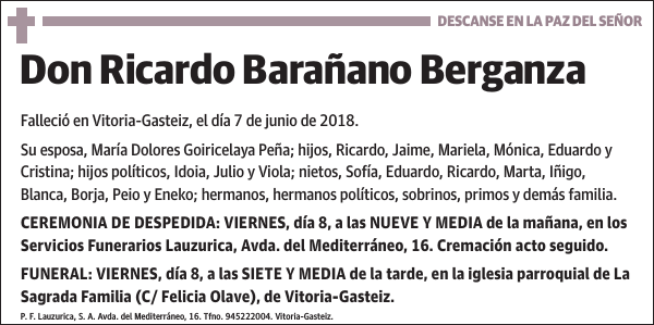 Ricardo Barañano Berganza