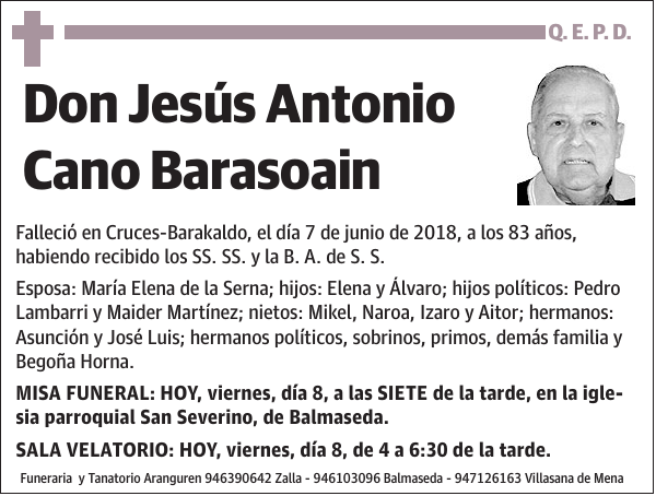 Jesús Antonio Cano Barasoain