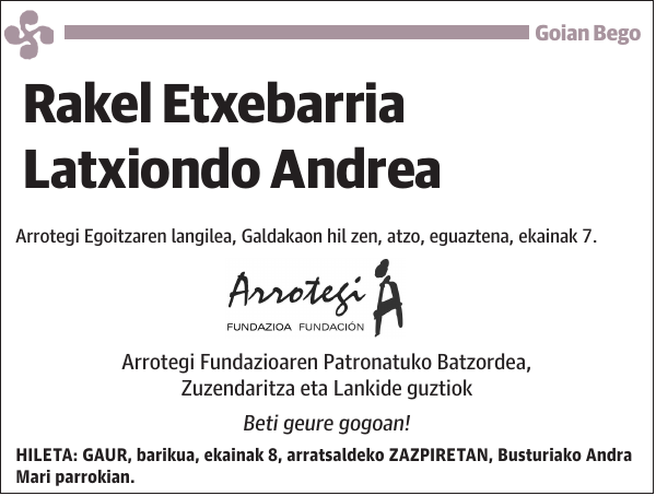 Rakel Etxebarria Latxiondo