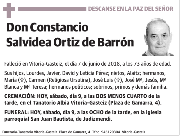 Constancio Salvidea Ortiz de Barrón