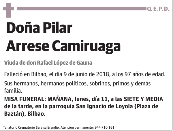 Pilar Arrese Camiruaga