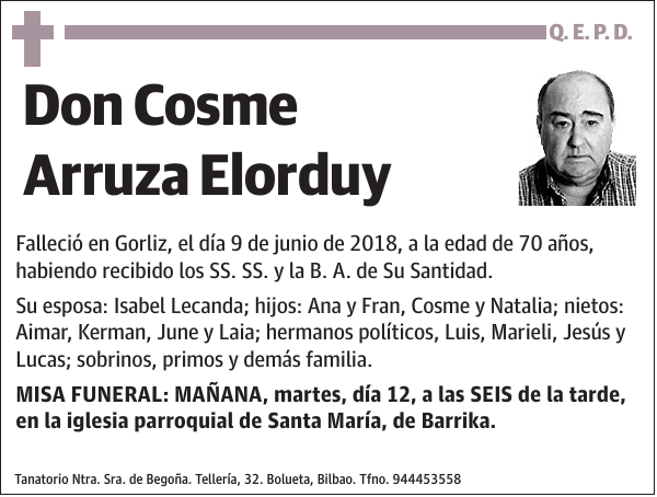 Cosme Arruza Elorduy