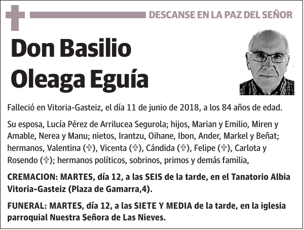 Basilio Oleaga Eguía