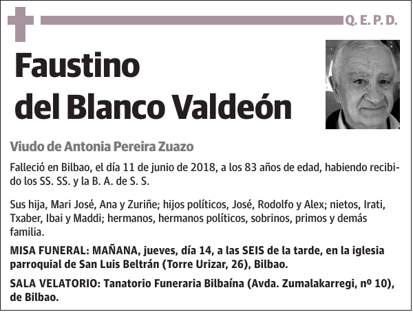 Faustino del Blanco Valdeón