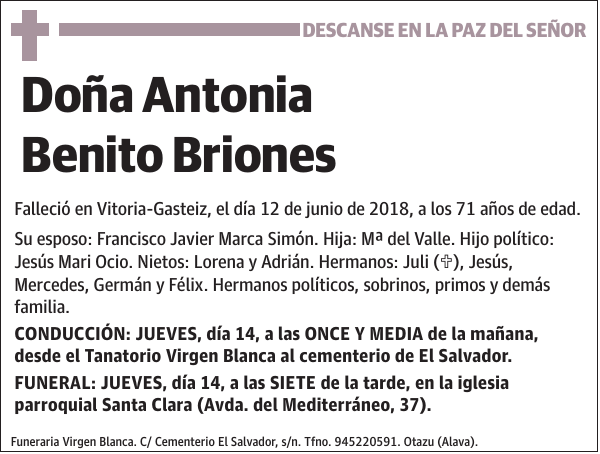 Antonia Benito Briones