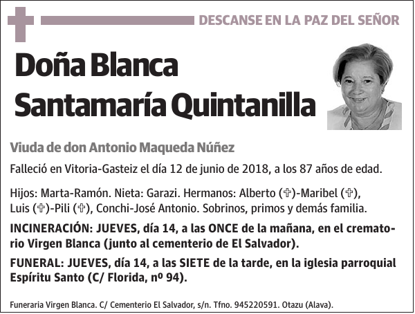 Blanca Santamaría Quintanilla