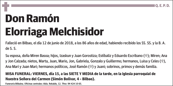 Ramón Elorriaga Melchisidor