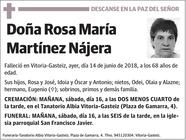 Rosa María Martínez Nájera