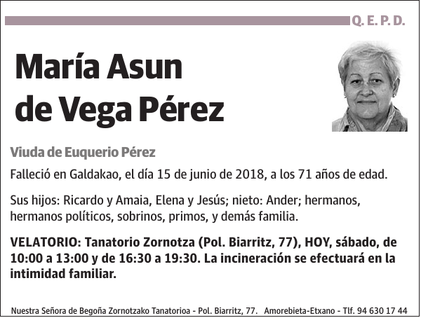 María Asun de Vega Pérez