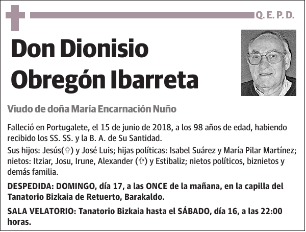 Dionisio Obregón Ibarreta