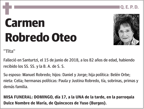 Carmen Robredo Oteo