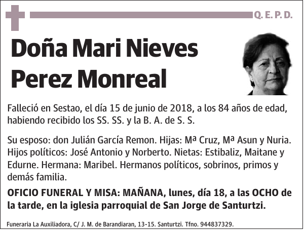 Mari Nieves Perez Monreal