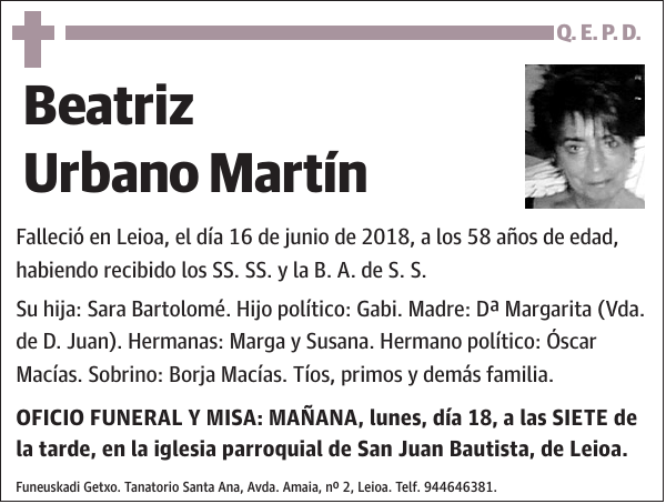 Beatriz Urbano Martín