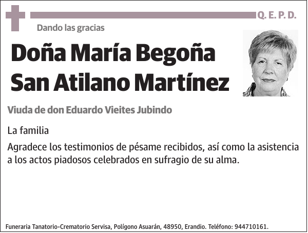 María Begoña San Atilano Martínez