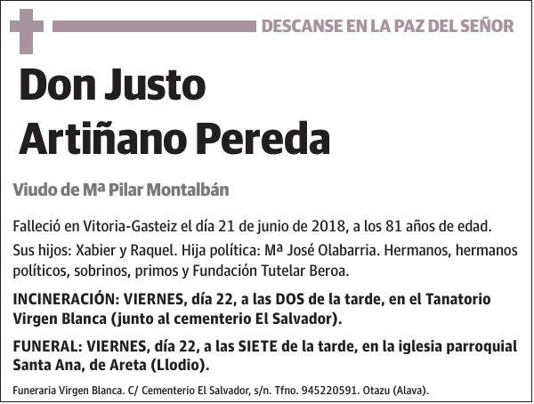 Justo Artiñano Pereda