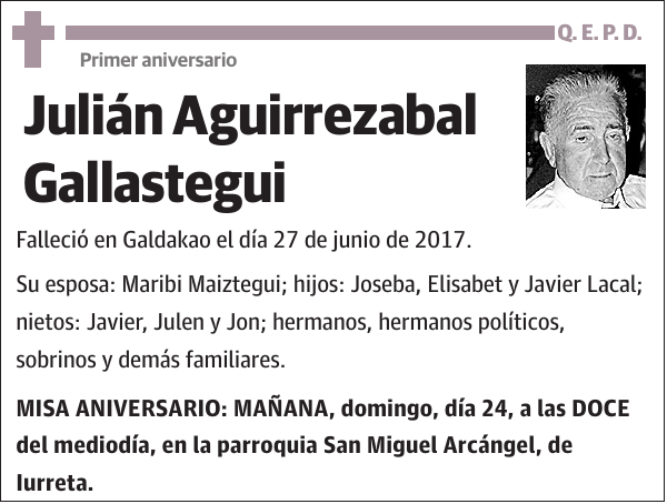 Julián Aguirrezabal Gallastegui