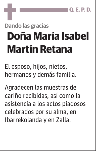 María Isabel Martín Retana