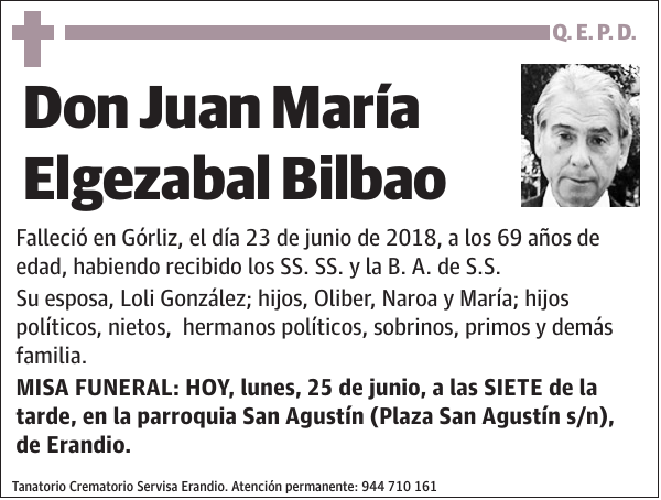 Juan María Elgezabal Bilbao