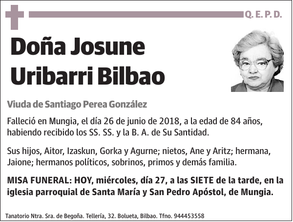 Josune Uribarri Bilbao